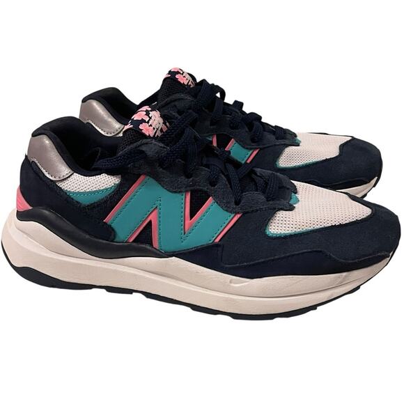 New Balance 57/40 TOK Running Shoes Mens 9 Natural Indigo/Emerald Sky Athletic - Picture 1 of 10